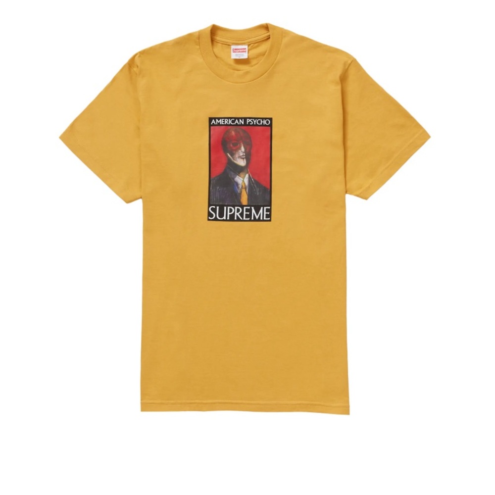 Supreme American Psycho Tee Mustard Color